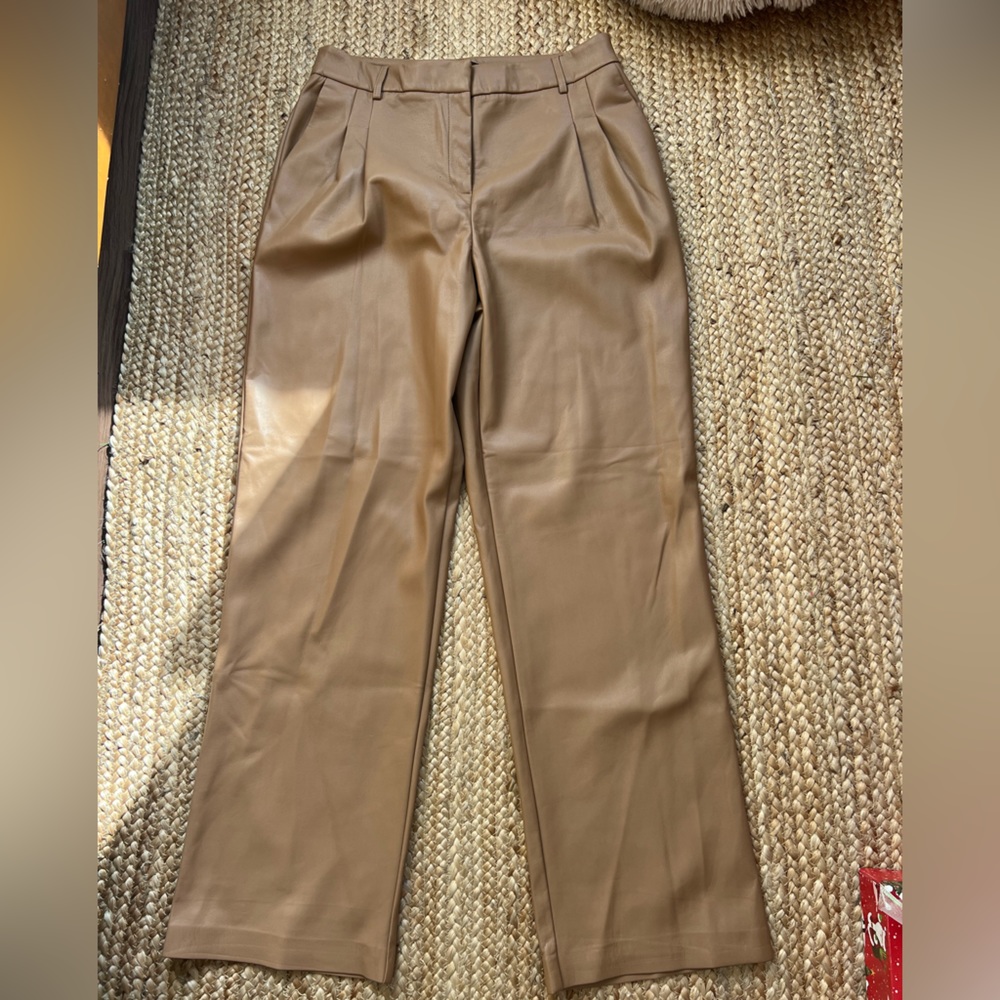 HOUSE OF HARLOW faux leather hogh waisted pant